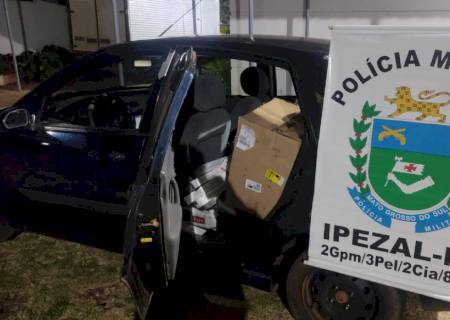 Carro carregado com produtos contrabandeados é apreendido em Ipezal